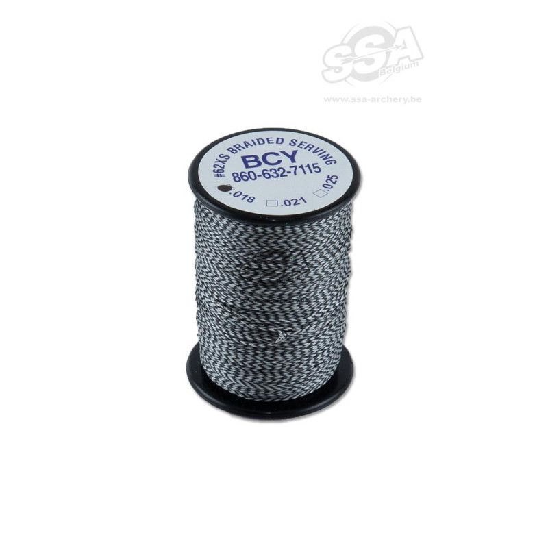 BCY SERVING MATERIAL BRAIDED *62XS DIA .018" JIG SILVER