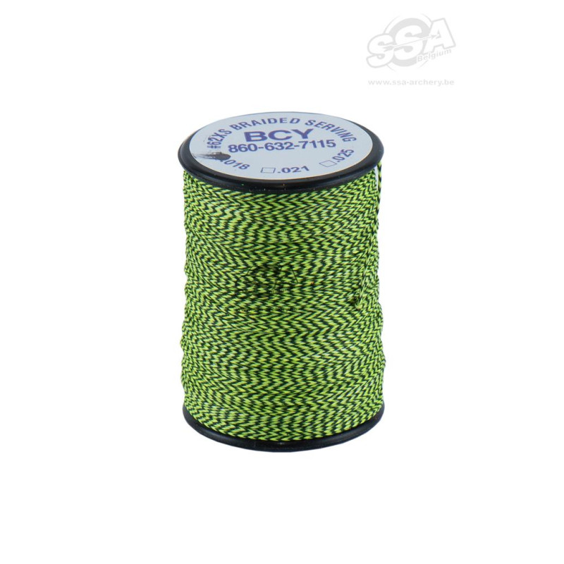BCY SERVING MATERIAL BRAIDED *62XS DIA .021" JIG FLO.YELLOW
