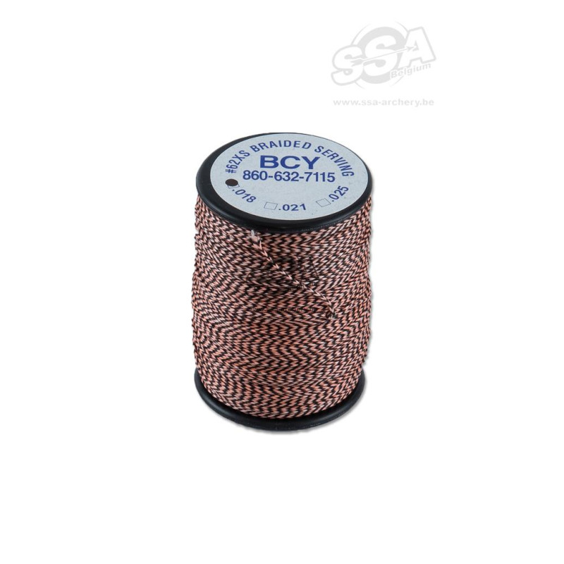 BCY SERVING MATERIAL BRAIDED *62XS DIA .021" JIG MET.BRONZE