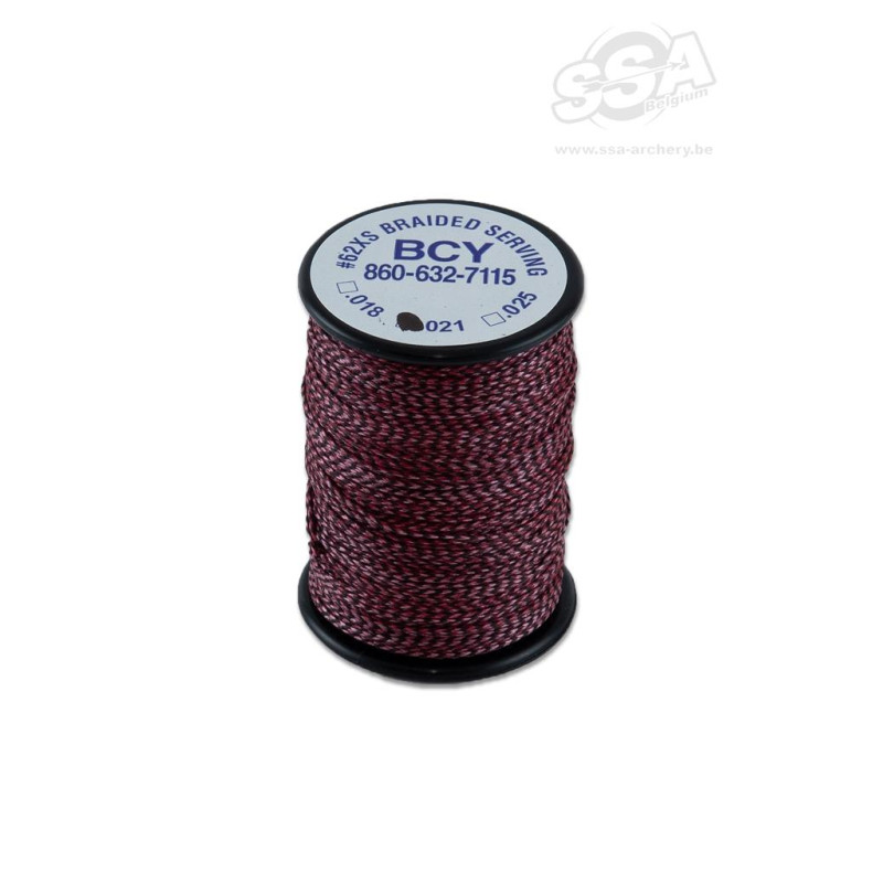 BCY SERVING MATERIAL BRAIDED *62XS DIA .021" JIG MOUNTAIN BERRY