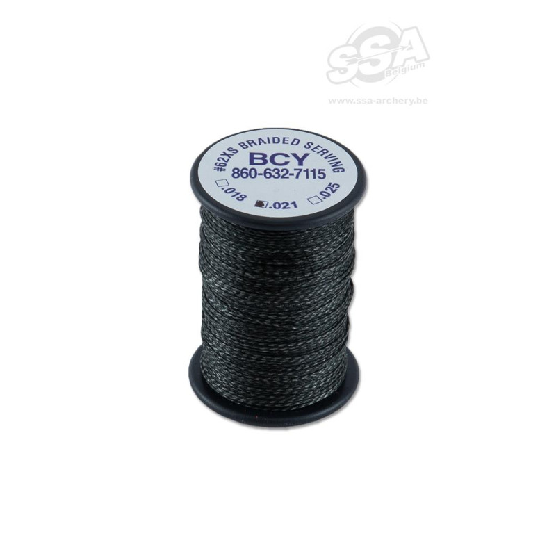 BCY SERVING MATERIAL BRAIDED *62XS DIA .021" JIG OD GREEN