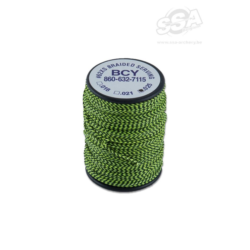 BCY SERVING MATERIAL BRAIDED *62XS DIA .025" JIG FLO.YELLOW