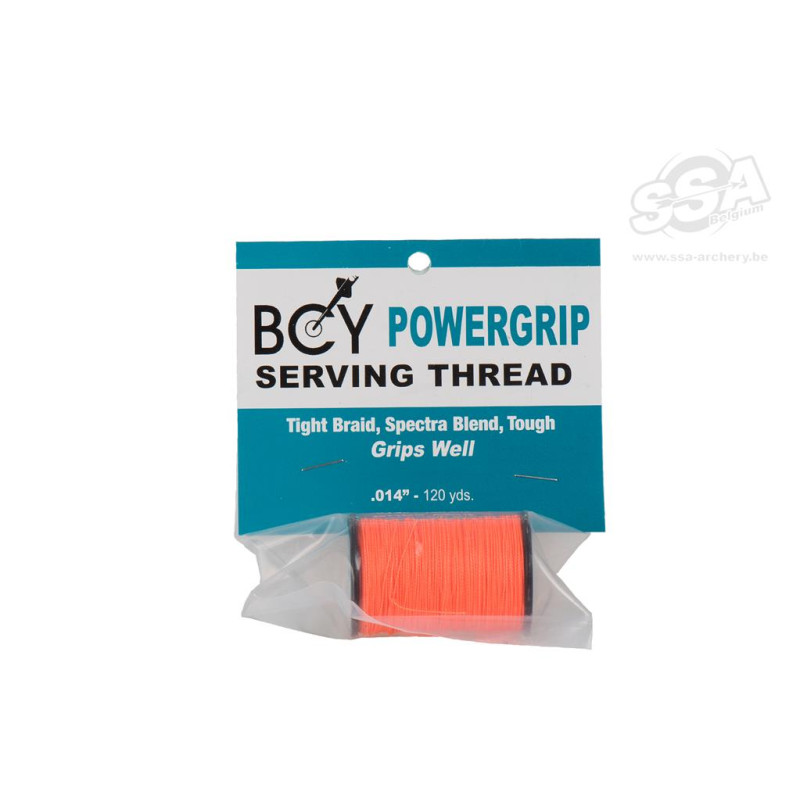 BCY SERVING MATERIAL POWERGRIP ENDLOOP 014 JIG FLUO ORANGE