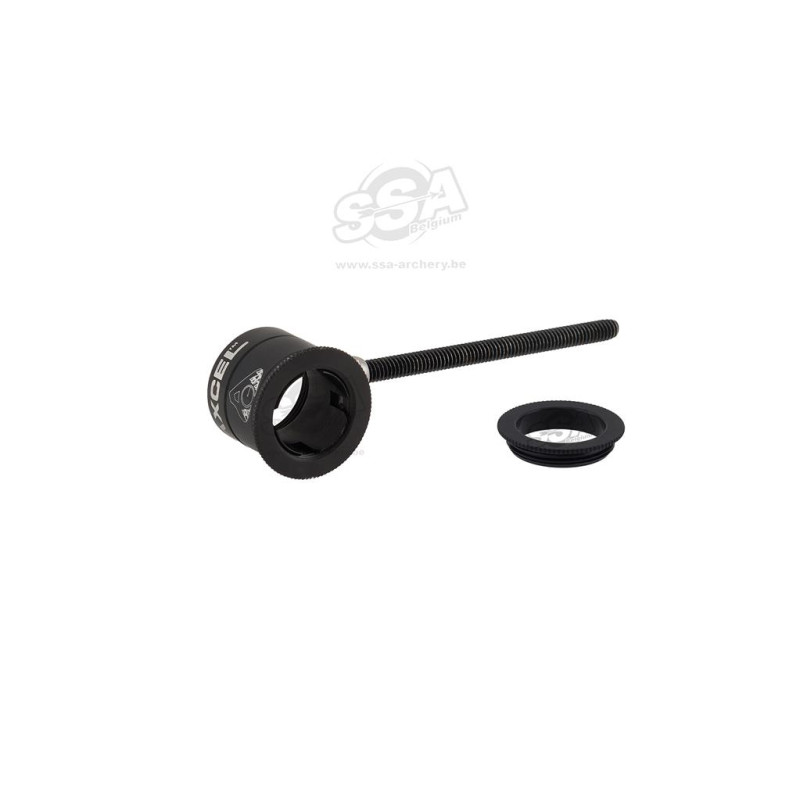 AXCEL RECURVE SCOPES CURVE RX WITH DRILLED LENS  14mm / .029" FIBER  BLACK