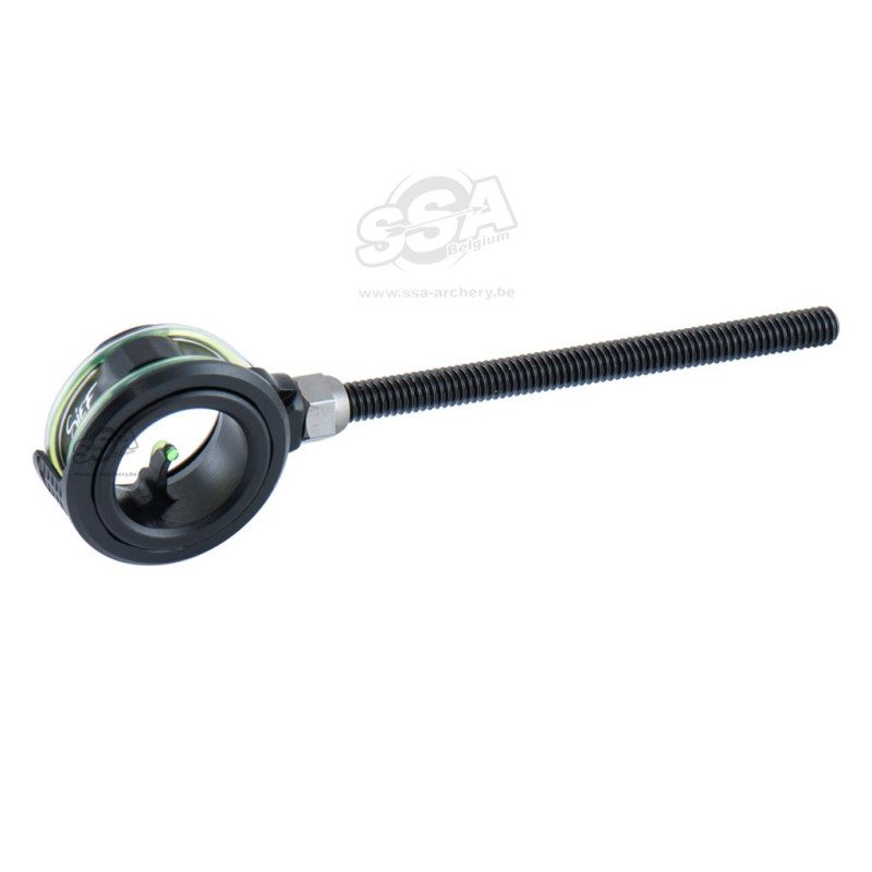 AXCEL RECURVE SCOPE CURVE RX SJEF SERIES W/RHEOSTAT 14mm / .029" GREEN FIRE RING & APERT. DISCS RH