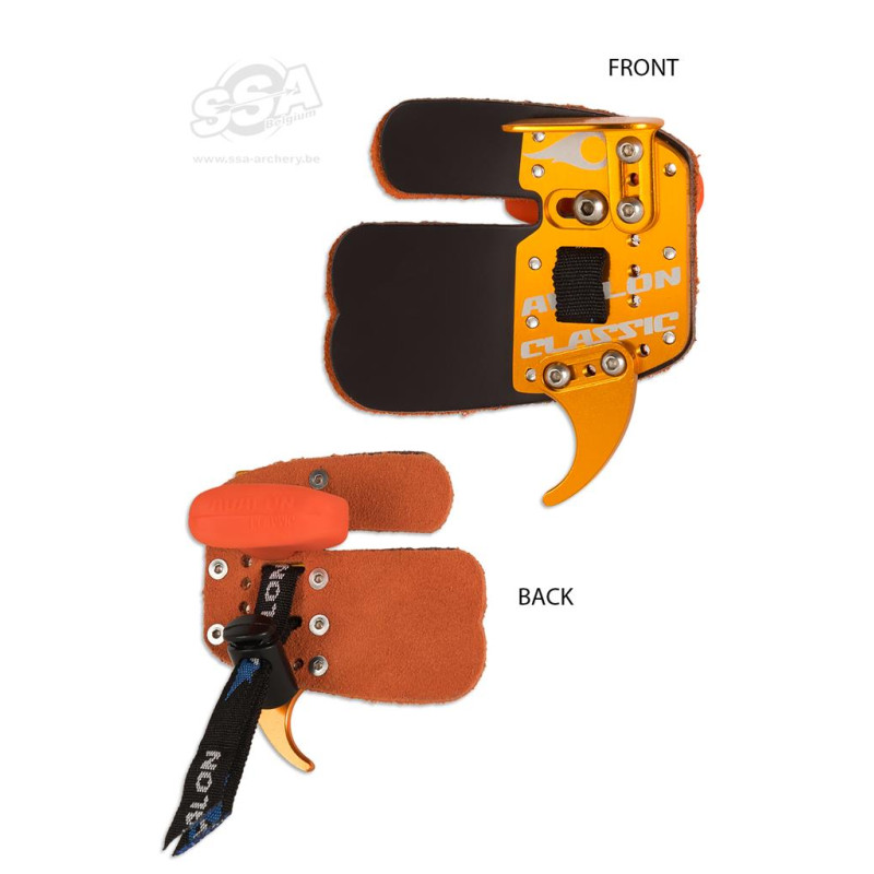 AVALON OLYMPIC RECURVE TAB CLASSIC -  PRIME LEATHER RH SMALL GOLD