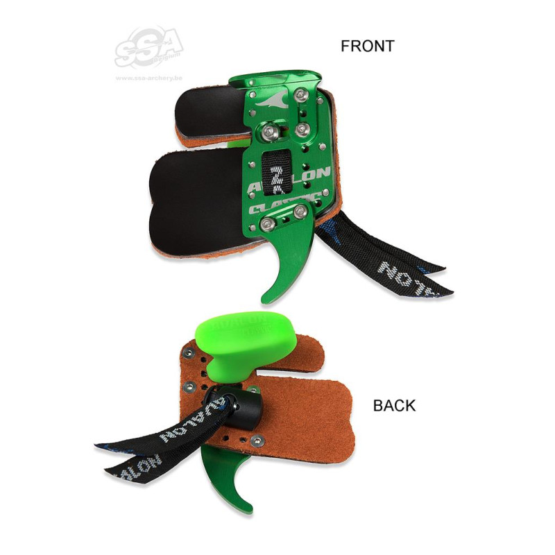 AVALON OLYMPIC RECURVE TAB CLASSIC -  PRIME LEATHER LH X-SMALL GREEN