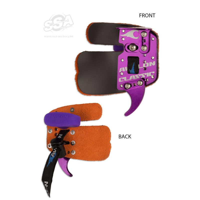 AVALON OLYMPIC RECURVE TAB CLASSIC -  PRIME LEATHER LH SMALL PURPLE