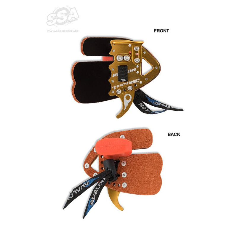 AVALON OLYMPIC RECURVE TAB TEC  -  PRIME LEATHER LH SMALL GOLD