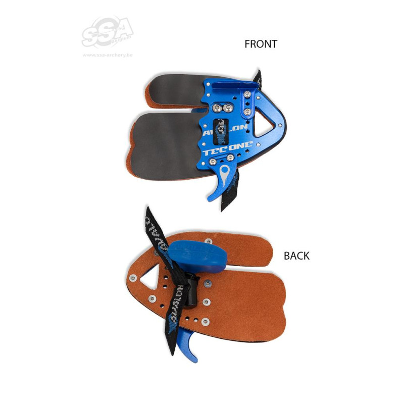 AVALON OLYMPIC RECURVE TAB TEC  -  PRIME LEATHER LH LARGE BLUE