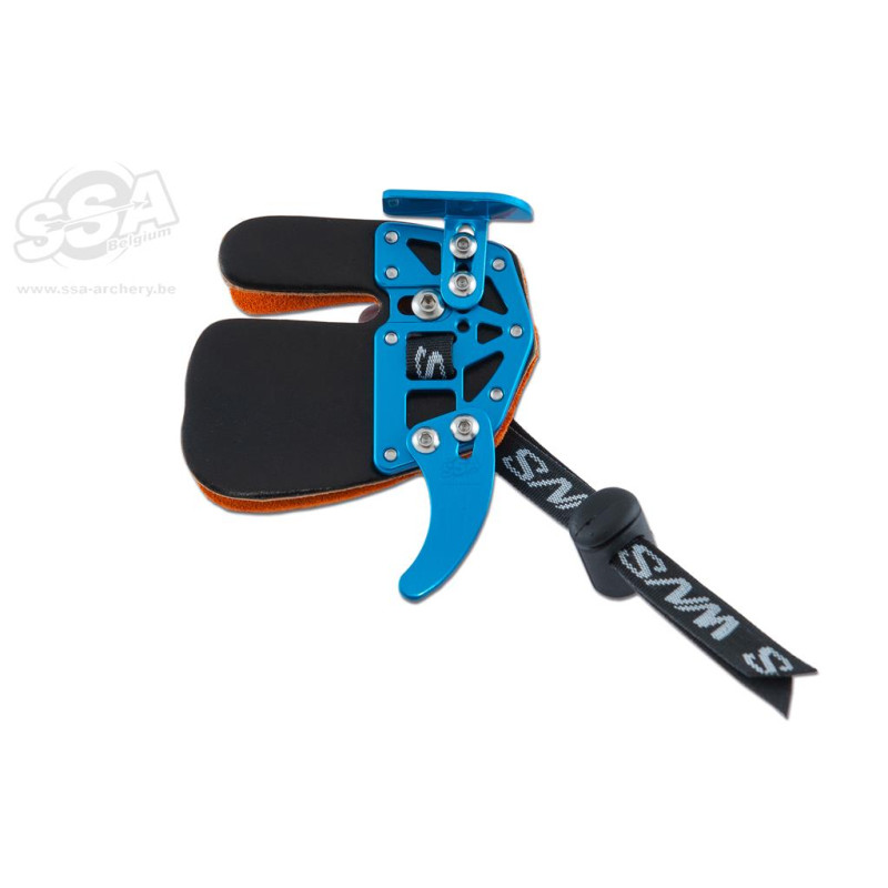 WNS OLYMPIC RECURVE TAB WITH ANCHOR PAD CORDOVAN LEATHER RH LARGE BLUE