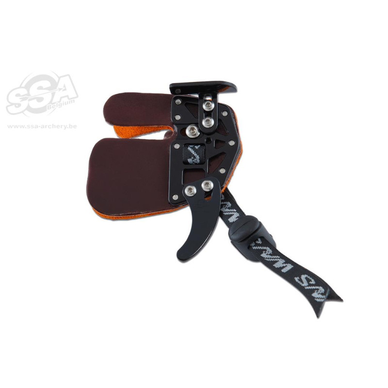 WNS OLYMPIC RECURVE TAB WITH ANCHOR PAD CORDOVAN LEATHER RH LARGE BLACK