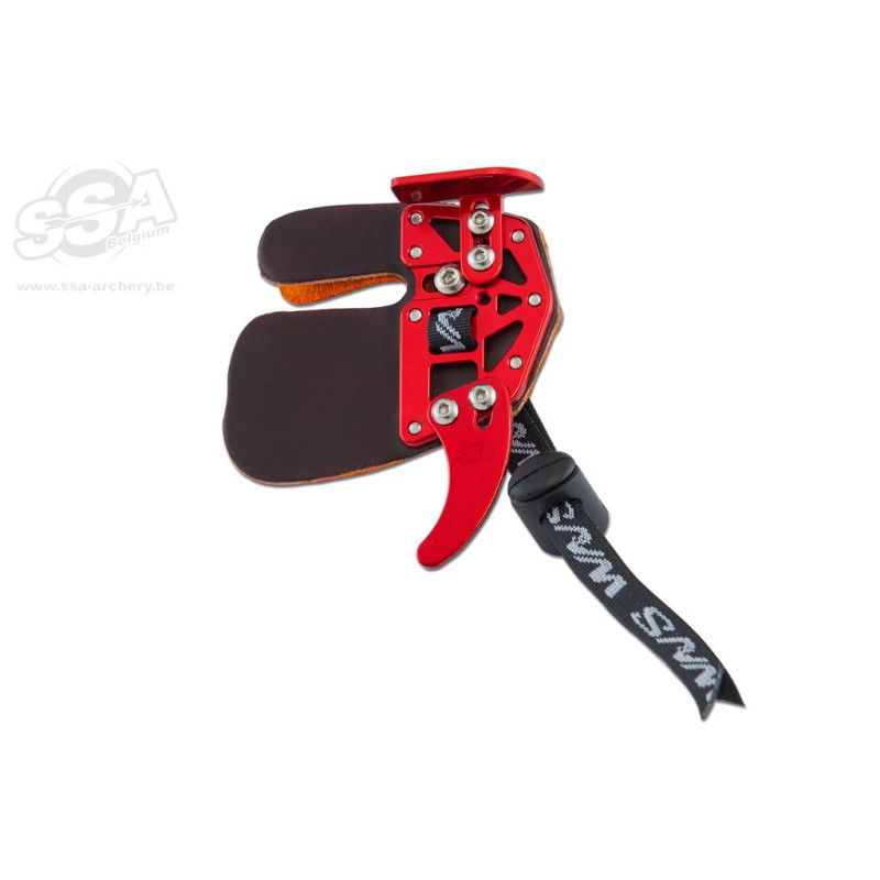 WNS OLYMPIC RECURVE TAB WITH ANCHOR PAD CORDOVAN LEATHER LH LARGE RED