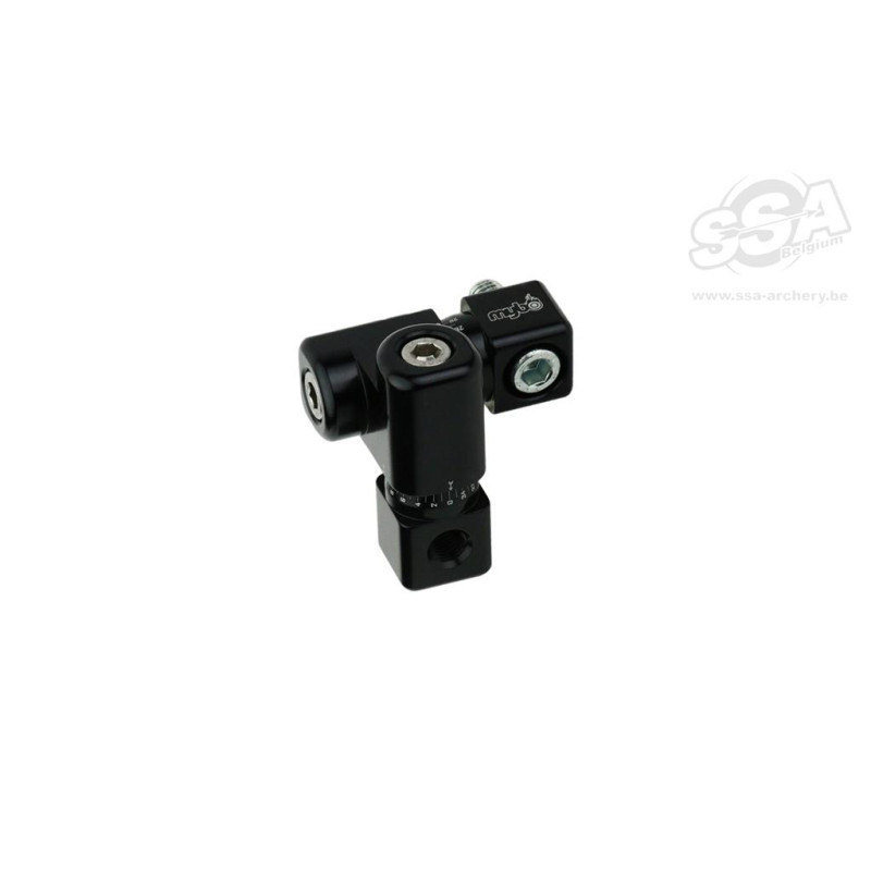 MYBO SINGLE V-BARS 720 SINGLE - ADJUST. - LEFT OFFSET (RH shooter) BLACK