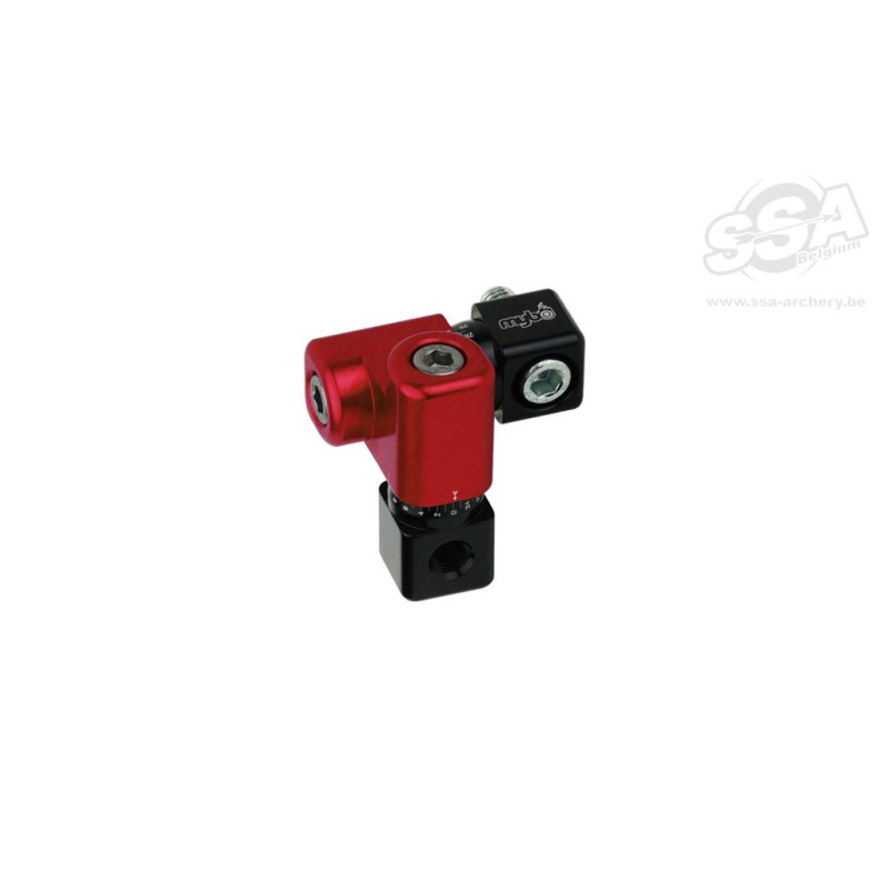 MYBO SINGLE V-BARS 720 SINGLE - ADJUST. - LEFT OFFSET (RH shooter) RED