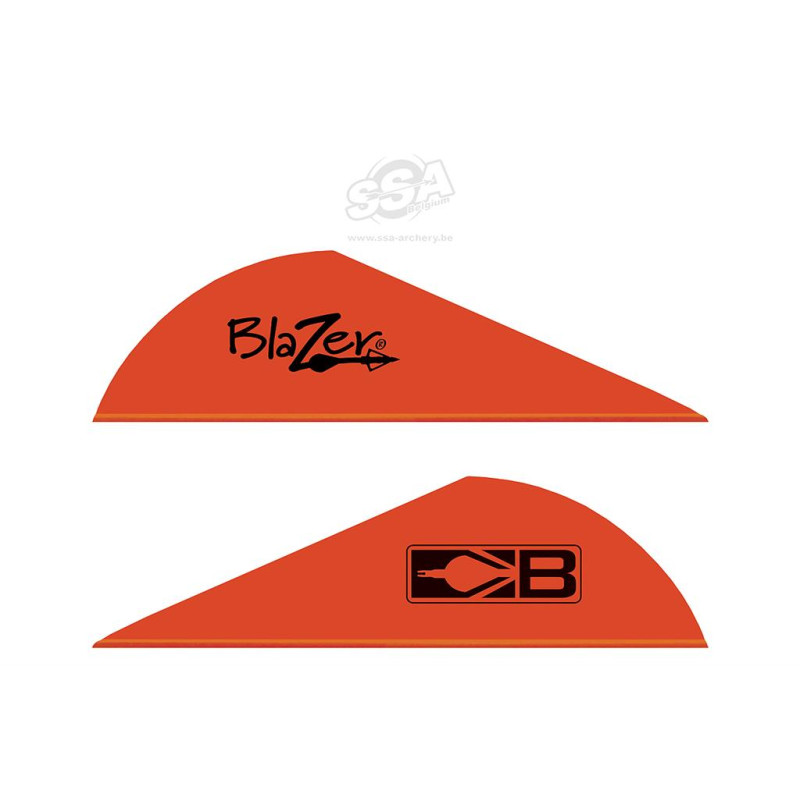 BOHNING VANES BLAZER 2" NEON/RED  100/PK