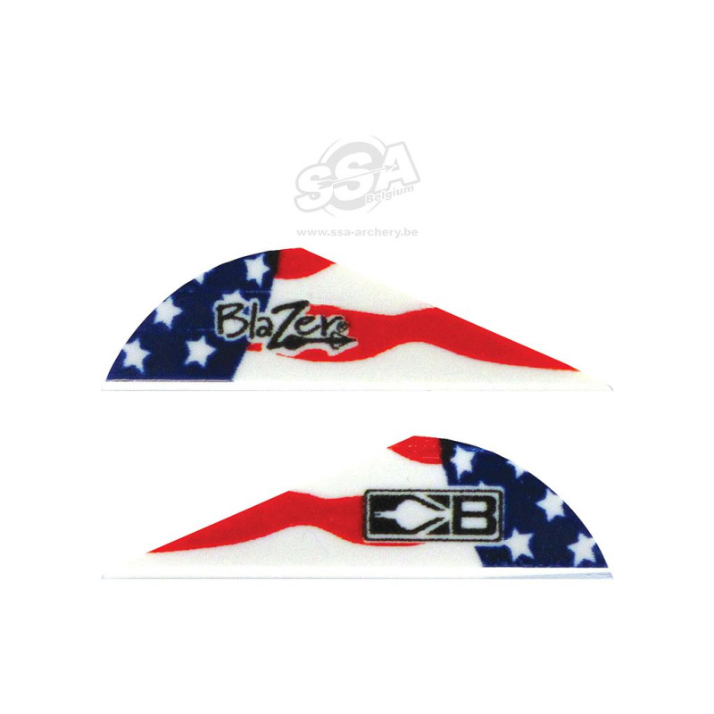 BOHNING VANES BLAZER 2"  AMERICAN FLAG  100/PK