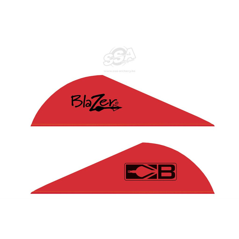 BOHNING VANES BLAZER 2"  RED  1000/PK