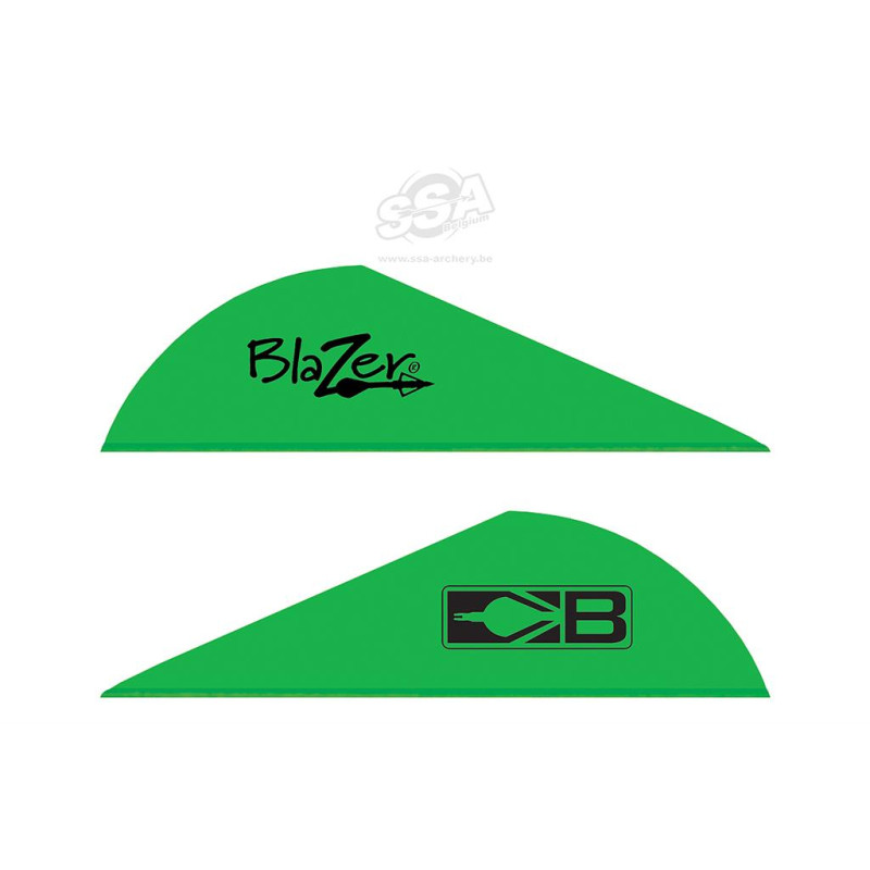 BOHNING VANES BLAZER 2"  NEON/GREEN  1000/PK