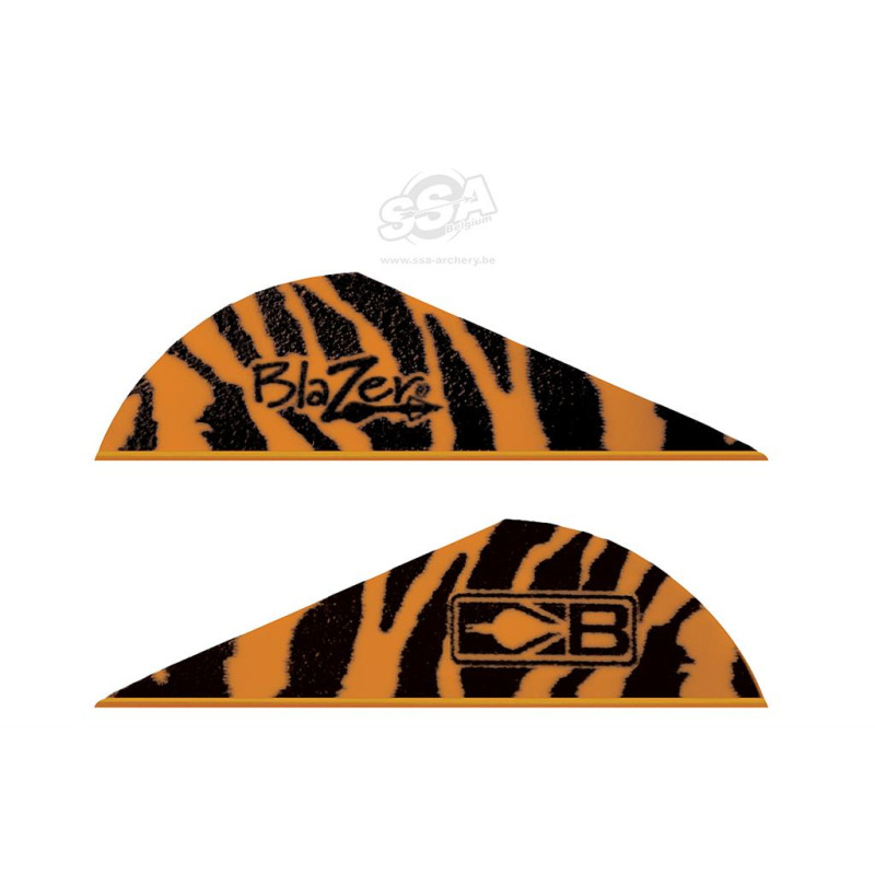 BOHNING VANES BLAZER 2"  TIGER/ORANGE  1000/PK