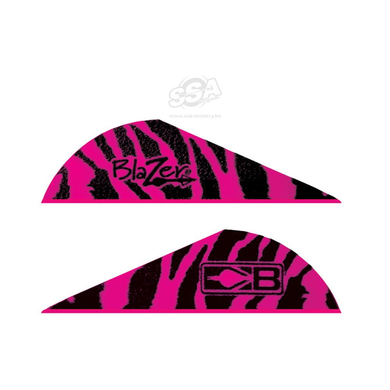 BOHNING VANES BLAZER 2"  TIGER/PINK  1000/PK
