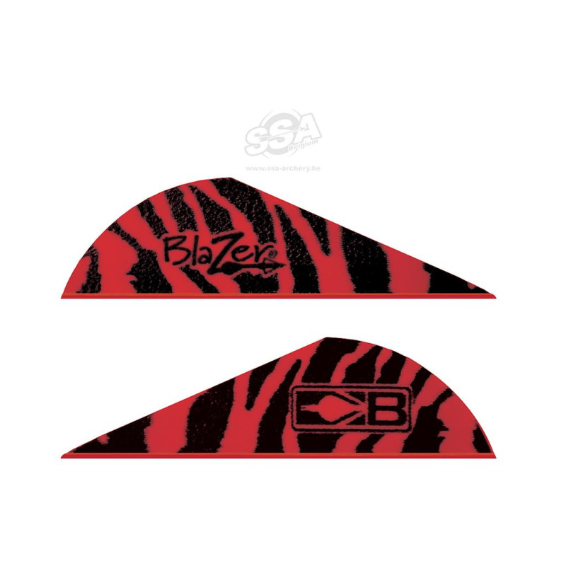 BOHNING VANES BLAZER 2"  TIGER/RED  1000/PK