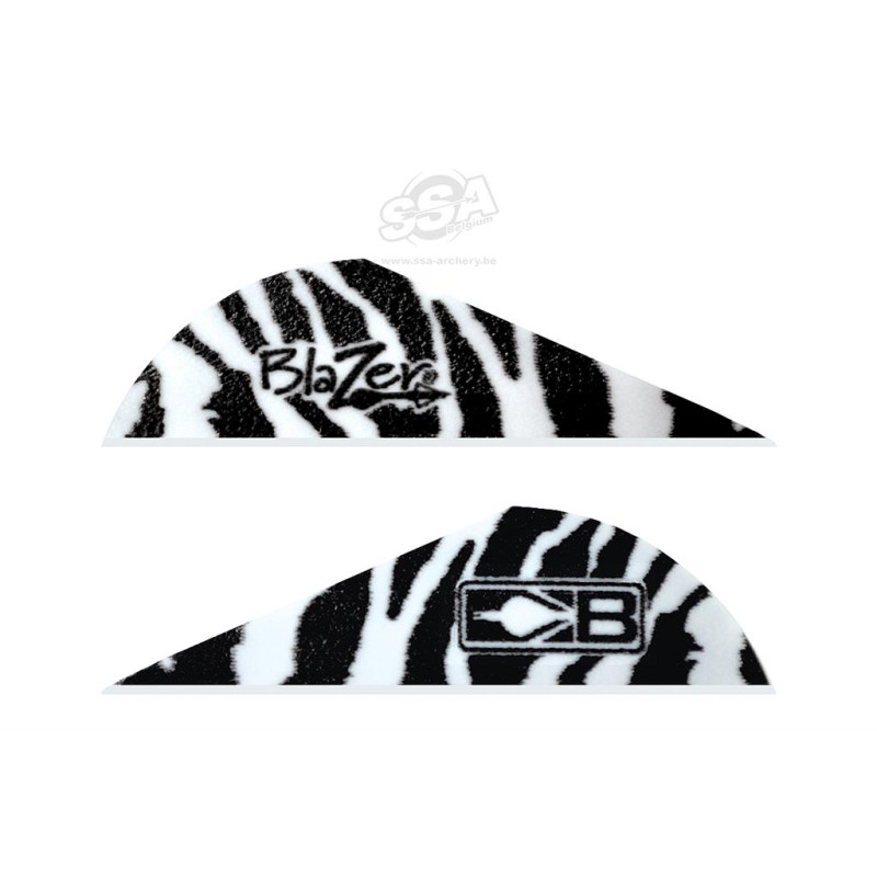 BOHNING VANES BLAZER 2"  TIGER/WHITE  1000/PK