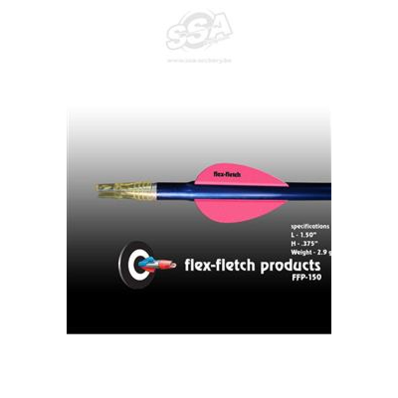 FLEXFLETCH VANES FFP-150 PARABOLIC PEARL/ PINK 100/PK
