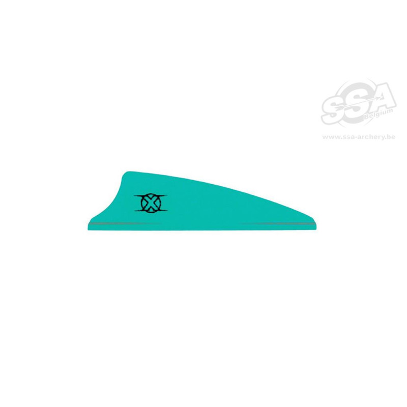 BOHNING VANES X 1.5" TEAL 100/PK