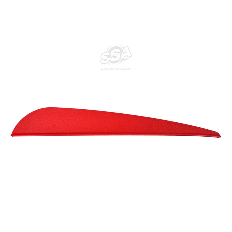 BOHNING VANES BRONCO 4" RED 100/PK
