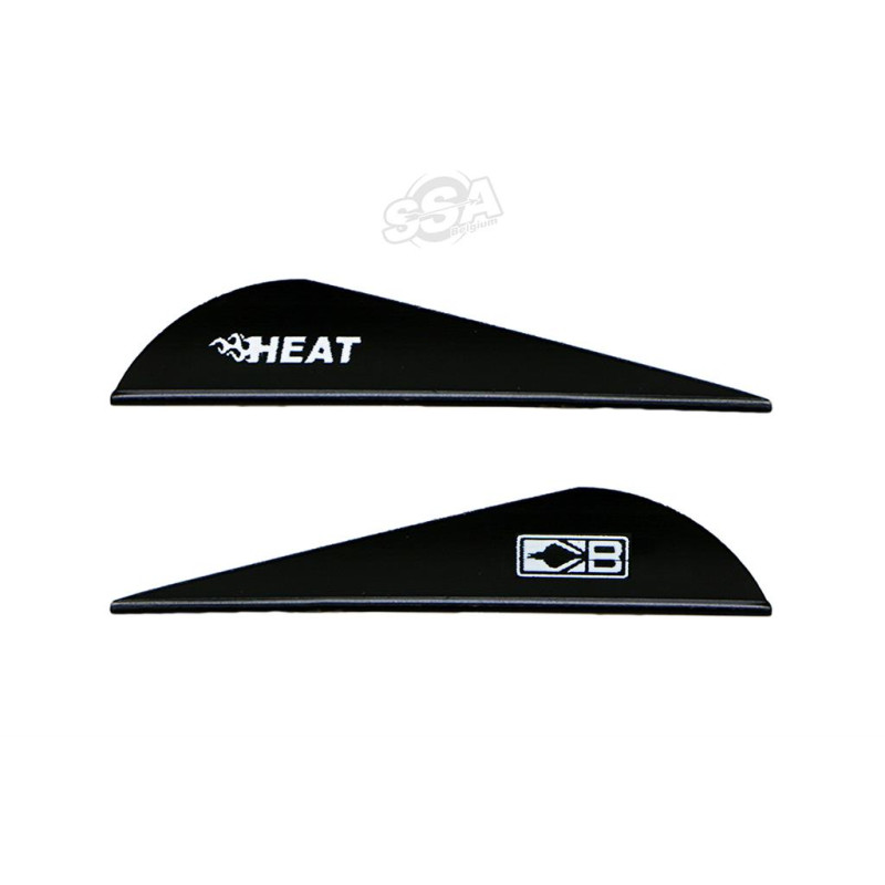 BOHNING VANES HEAT COMPOUND 2.5" BLACK 100/PK
