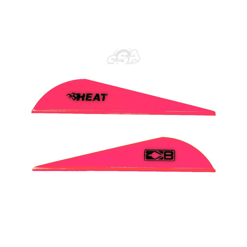 BOHNING VANES HEAT COMPOUND 2.5" HOT PINK 100/PK