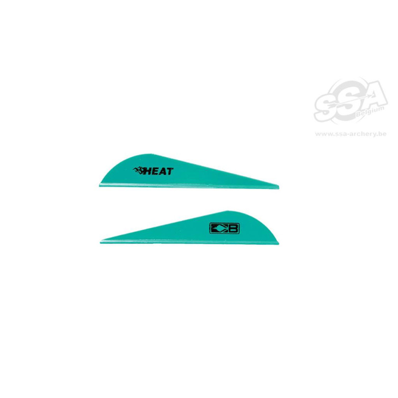 BOHNING VANES HEAT COMPOUND 2.5" TEAL 100/PK
