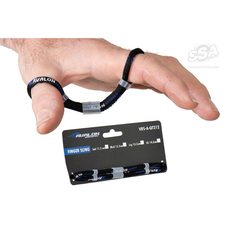 AVALON FINGERSLINGS LARGE 13.5CM  ADJUSTABLE BLACK