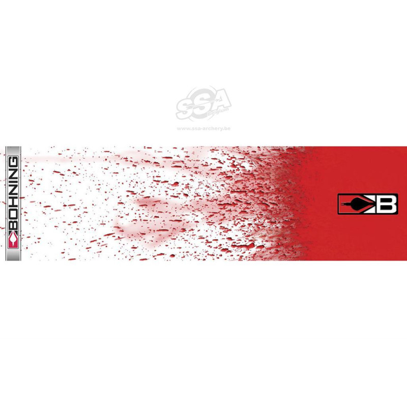 BOHNING WRAPS STANDARD DIA 7.6MM-19/64" 10CM WHITE SPLATTER 13/PK