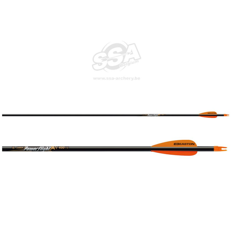 EASTON ARROW POWERFLIGHT 300 SUPER NOCK/CB INSERT 2" XPV VANES 72/PK