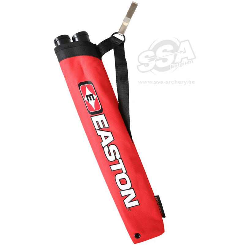 EASTON TARGET QUIVERS FLIPSIDE 2-TUBE QUIVER R/L RED NO BELT INCLUDED