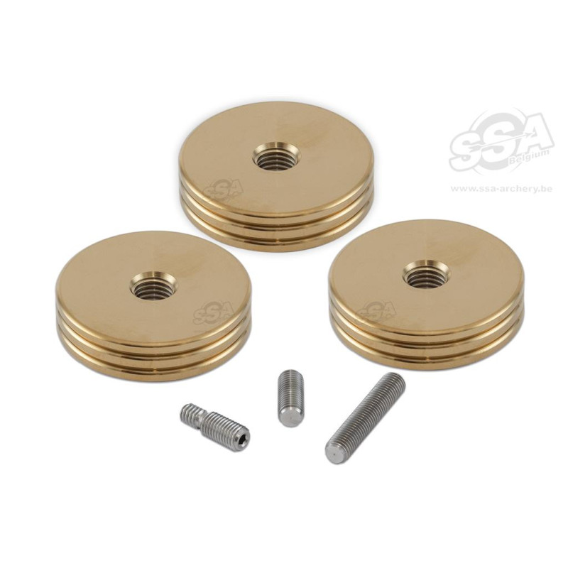 WIAWIS DISC COLOR WEIGHT 60G 3EA SET GOLD