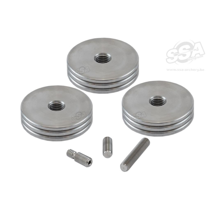 WIAWIS DISC COLOR WEIGHT 60G 3EA SET SILVER