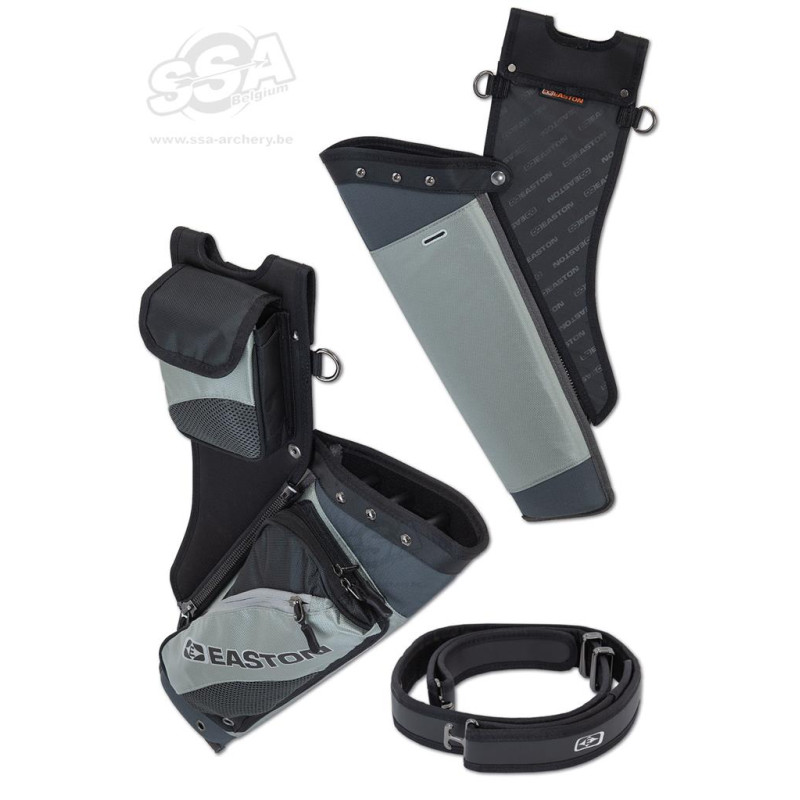EASTON TARGET QUIVERS DELUXE TAKEDOWN HIP WITH BELT RH GRAY