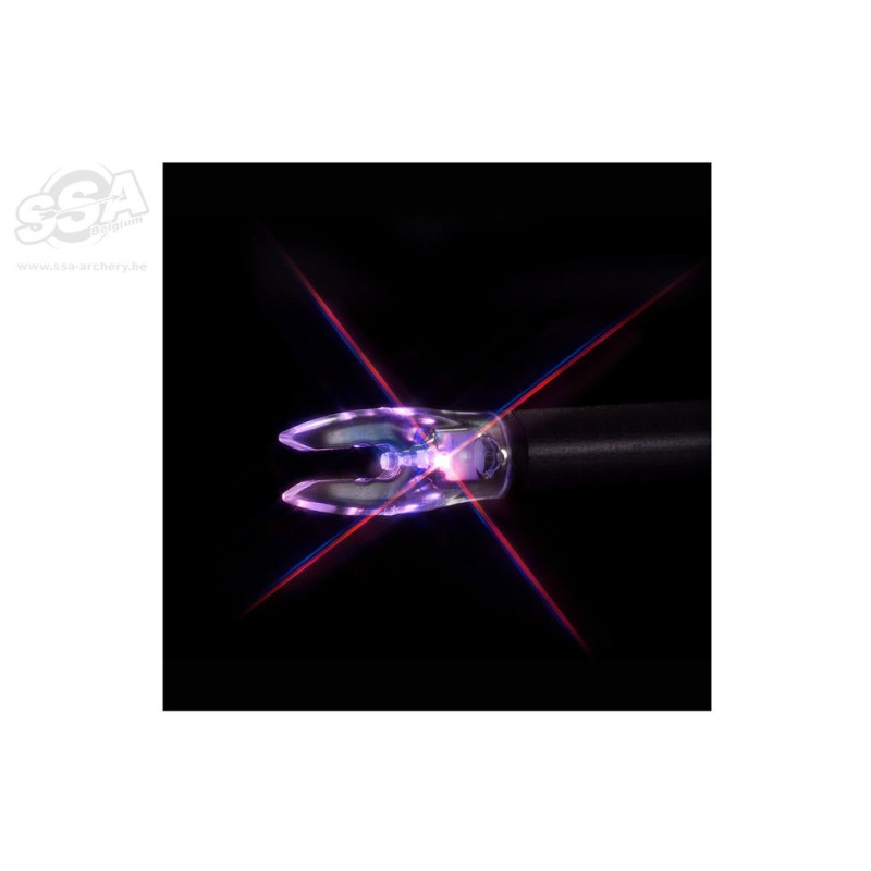 NOCKTURNAL LIGHTED NOCKS STROBING RED/BLUE 3/PK