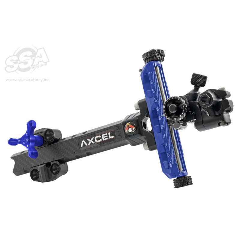 AXCEL COMPOUND SIGHTS ACHIEVE XP UHM CARBON BAR / EXT 6" RH BLUE/BLACK