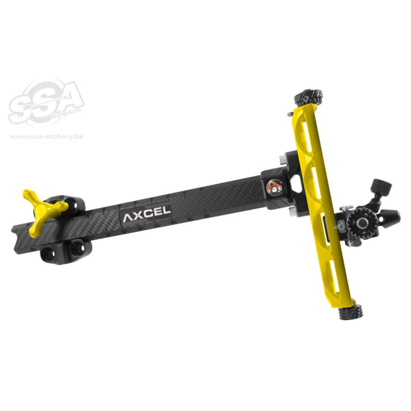 AXCEL RECURVE SIGHTS 8-32"ACHIEVE XP UHM CARBON BAR / EXT 9" LH GOLD/BLACK