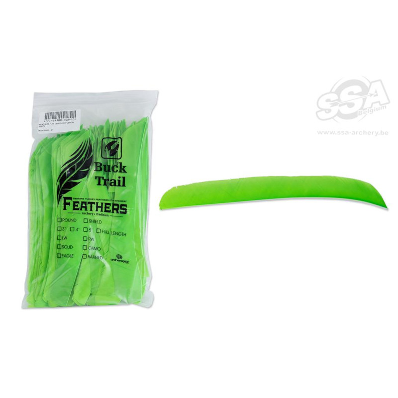 BUCKTRAIL FEATHERS FULL LENGTH LW LEMON 100/PK