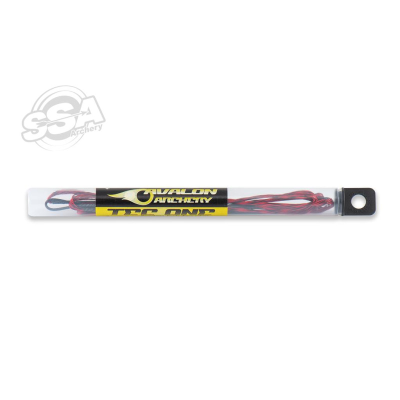 AVALON RECURVE STRINGS CARRERA 99R 64" 14 STRANDS SPECKLED BLACK/RED