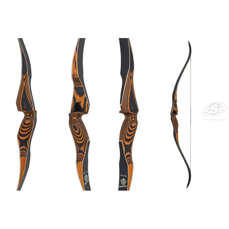 OAKRIDGE HUNTING BOWS HARDWOOD 62" RH 45 LBS FLEMISH DYNEEMA STRING INCL.