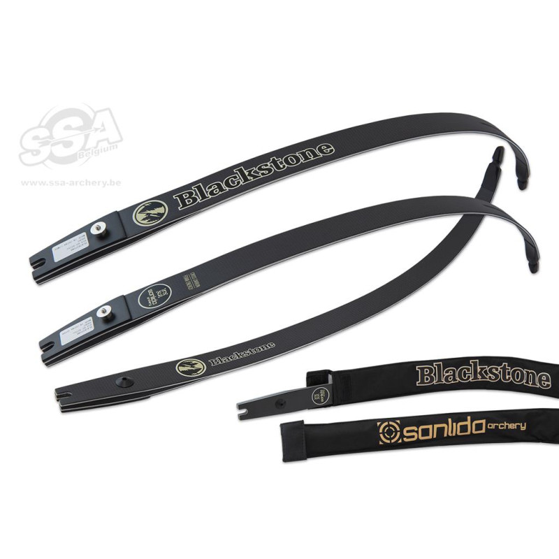 SANLIDA LIMBS BLACKSTONE CARBON SHORT = 60" 50lbs for 19" risers MATT BLACK