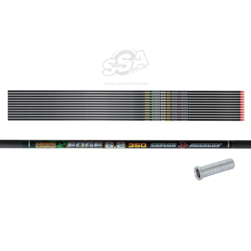 SKYLON SHAFT EDGE ID6.2 350 / 33" MET IN-NOCK EN INSERT 12/PK