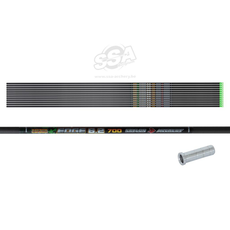 SKYLON SHAFT EDGE ID6.2 700 / 33" MET IN-NOCK EN INSERT 12/PK