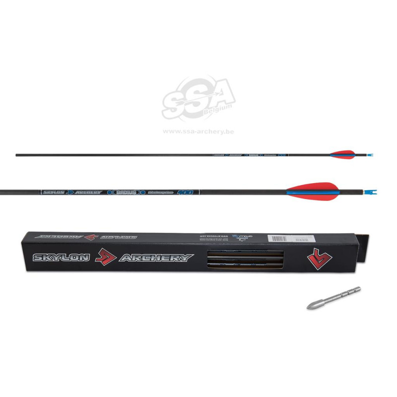 SKYLON ARROWS RADIUS ID4.2 400 / EP 23 / PIN NOCK / 100-120gr BREAK-OFF POINT not glued in 12/PK